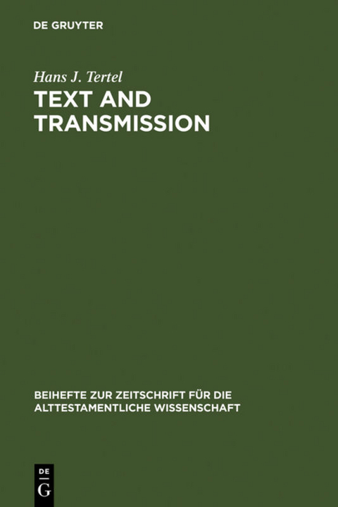 Text and Transmission - Hans J. Tertel