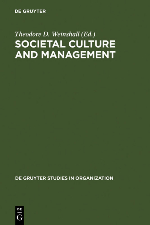 Societal Culture and Management - 