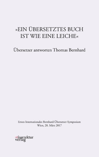 Ein übersetztes Buch ist wie eine Leiche