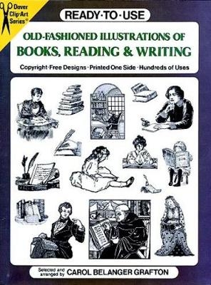 Ready-to-Use Old-Fashioned Illustrations of Books, Reading and Writing - 