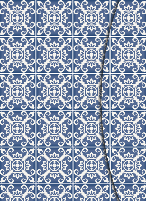 Magneto Blank Book AZULEJOS large