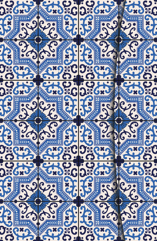 Magneto Blank Book AZULEJOS small