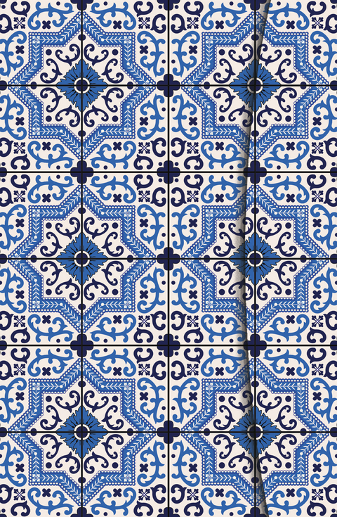 Magneto Blank Book AZULEJOS small