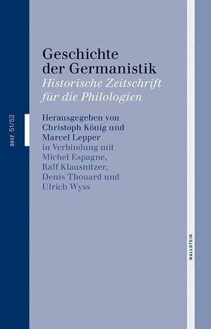 Geschichte der Germanistik - 