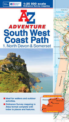 SW Coast Path North Devon Adventure Atlas -  Geographers' A-Z Map Company