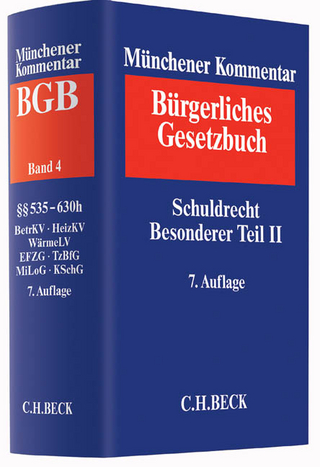 Münchener Kommentar zum Bürgerlichen Gesetzbuch  Bd. 4: Schuldrecht - Besonderer Teil II