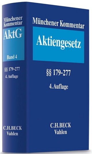Münchener Kommentar zum Aktiengesetz Band 4