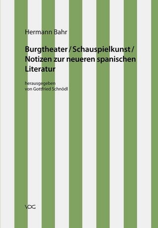 Hermann Bahr / Burgtheater/ Schauspielkunst/ Notizen zur neueren spanischen Literatur