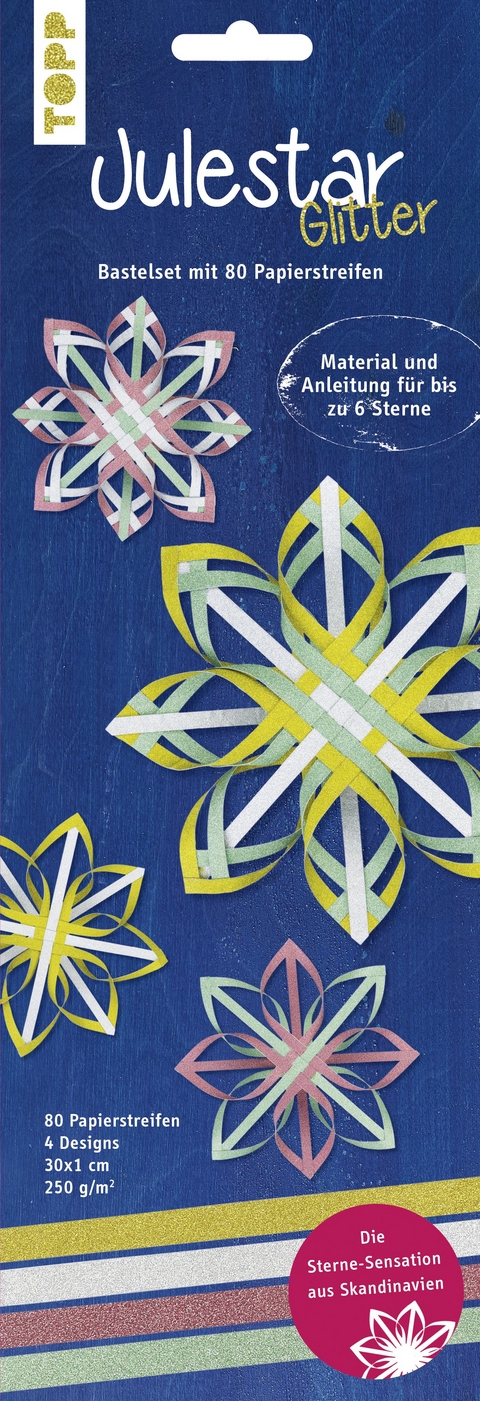 Julestar Papierstreifen-Set Glitter - Miriam Klobes