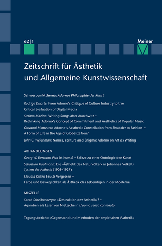 Adornos Philosophie der Kunst