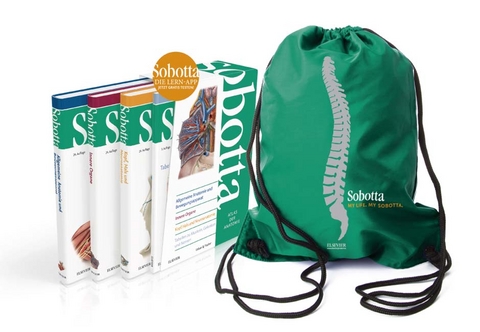 Sobotta, Atlas der Anatomie - 3 B&auml;nde und Tabellenheft im Schuber mit Sportbeutel - Friedrich Paulsen, Jens Waschke