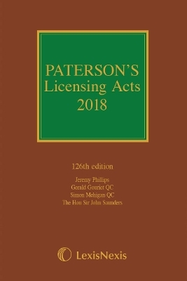 Paterson's Licensing Acts 2018