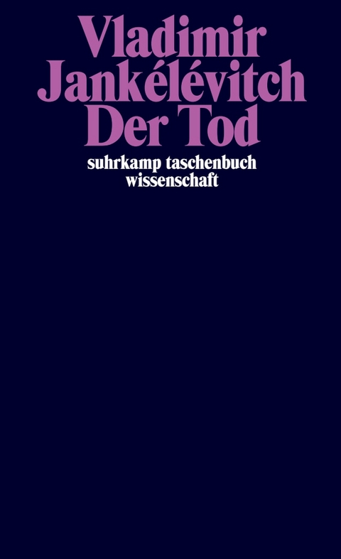 Der Tod - Vladimir Jankélévitch