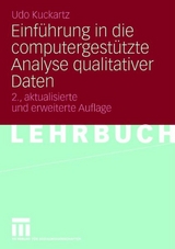 Einführung in die computergestützte Analyse qualitativer Daten - Udo Kuckartz