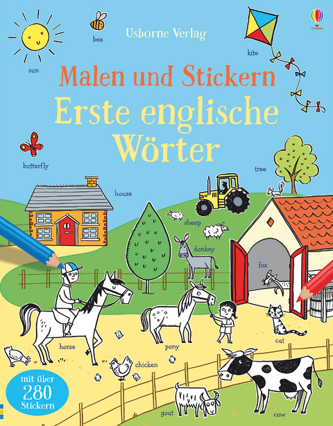 Malen und Stickern: Erste englische W&ouml;rter - Kirsteen Robson