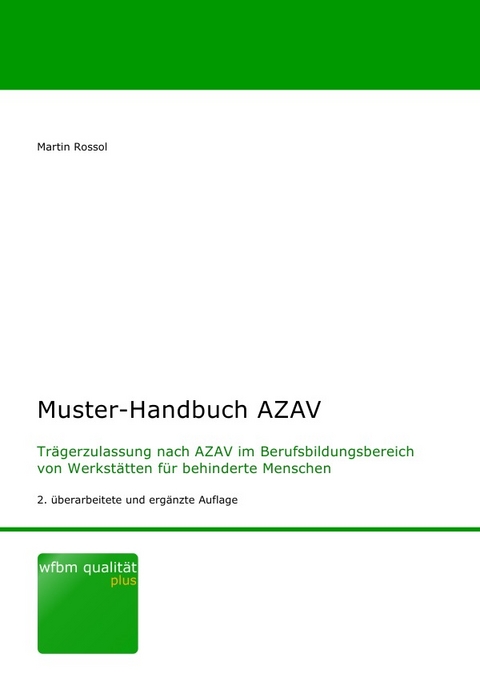 Muster-Handbuch AZAV - Martin Rossol