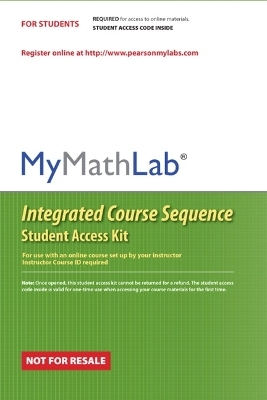MyLab Math CourseCompass Integrated Course Sequence -- Valuepack Access Card