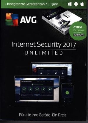 AVG Internet Security 2017 Unlimited, Sommer Edition, 1 DVD-ROM
