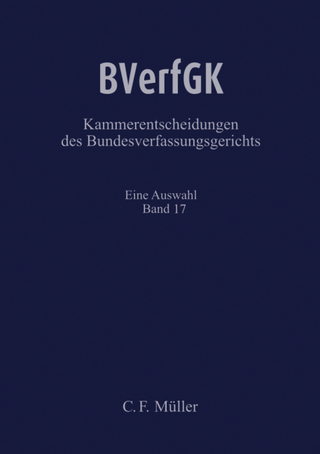 BVerfGK - Kammerentscheidungen des Bundesverfassungsgerichts Band 17