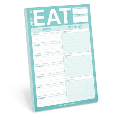 Knock Knock What to Eat Pad (Mint Green) - 