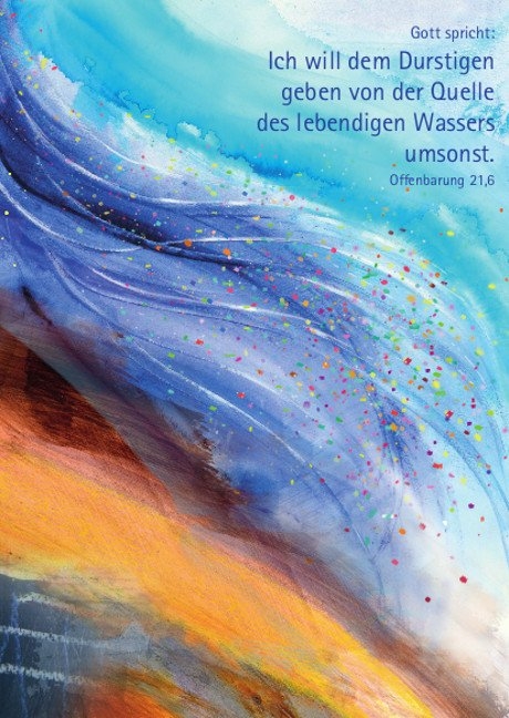 Kunstblatt 40 x 60 cm Jahreslosung 2018