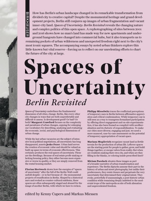 Spaces of Uncertainty - Berlin revisited - 
