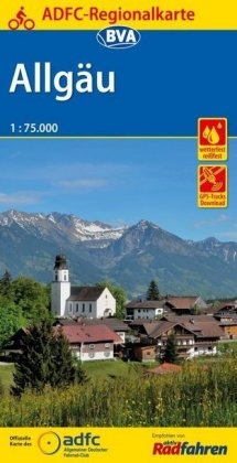ADFC-Regionalkarte Allg&auml;u 1:75.000, rei&szlig;- und wetterfest, GPS-Tracks Download