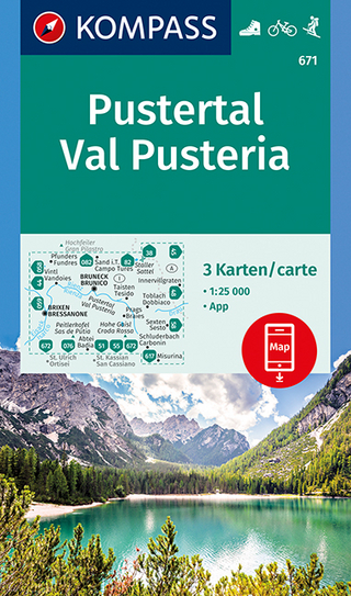 KOMPASS Wanderkarte Pustertal, Val Pusteria