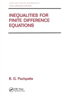 Inequalities for Finite Difference Equations - B.G. Pachpatte