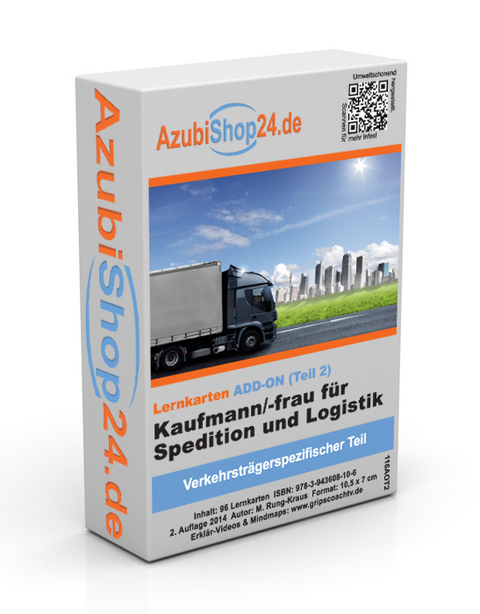 AzubiShop24.de Add-on-Lernkarten Kaufmann / Kauffrau f&uuml;r Spedition und Logistikdienstleistung - Michaela Rung-Kraus