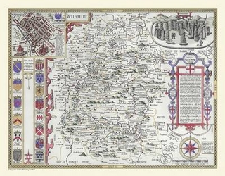 John Speeds Map of Wiltshire 1611