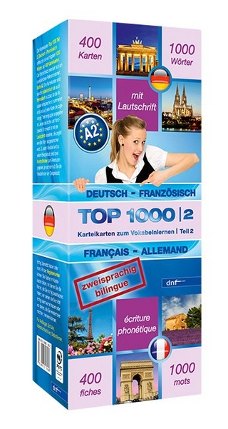 Karteikarten Top 1000 Französisch (A2)