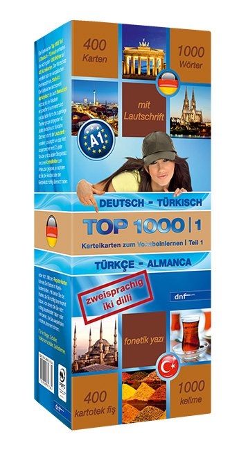 Karteikarten Top 1000 T&uuml;rkisch (A1)