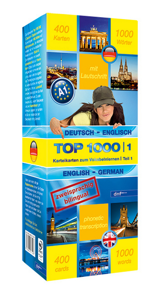Karteikarten Top 1000 Englisch (A1)