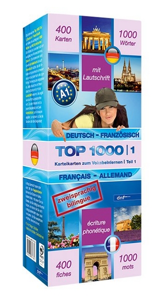 Karteikarten Top 1000 Französisch (A1)