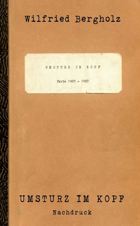 Umsturz im Kopf - Wilfried Bergholz