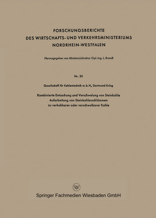 Kombinierte Entaschung und Verschwelung von Steinkohle Aufarbeitung von Steinkohlenschlämmen zu verkokbarer oder verschwelbarer Kohle