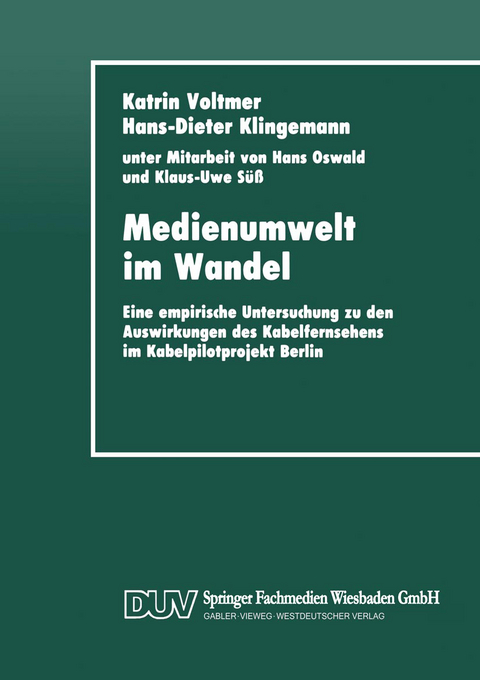 Medienumwelt im Wandel - Katrin Voltmer Katrin Voltmer