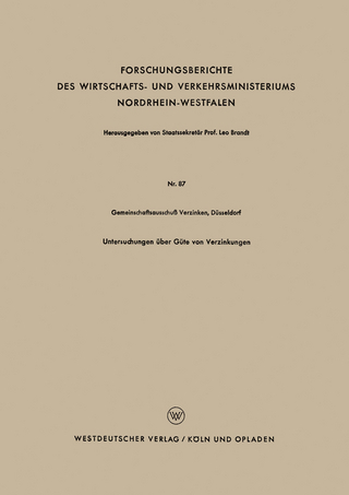 Untersuchungen über Güte von Verzinkungen