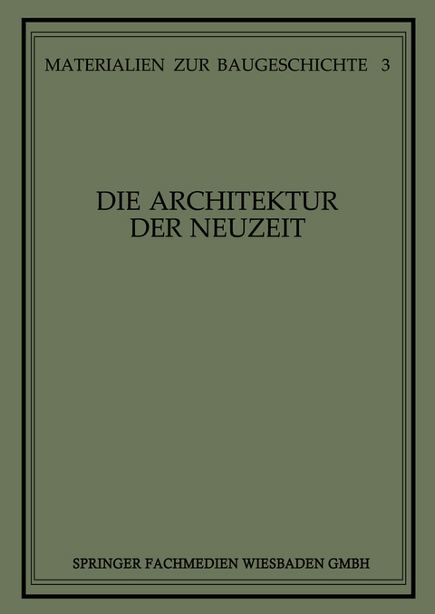Die Architektur der Neuzeit - 