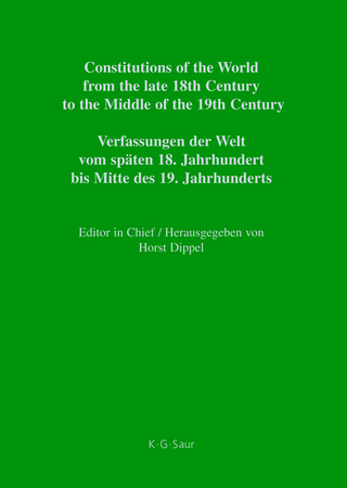 Constitutions of the World from the late 18th Century to the Middle... / Polish Constitutional Documents 1790–1848 / Polskie dokumenty konstytucyjne 1790–1848 / Polnische Verfassungsdokumente 1790–1848
