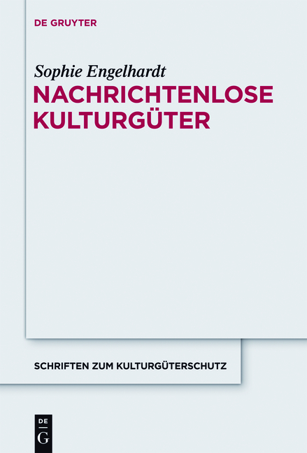 Nachrichtenlose Kulturg&uuml;ter - Sophie Engelhardt