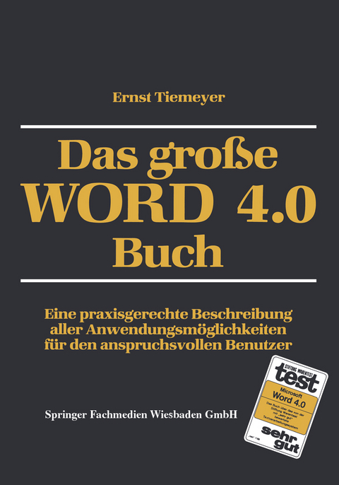 Das gro&szlig;e WORD 4.0 Buch - Ernst Tiemeyer