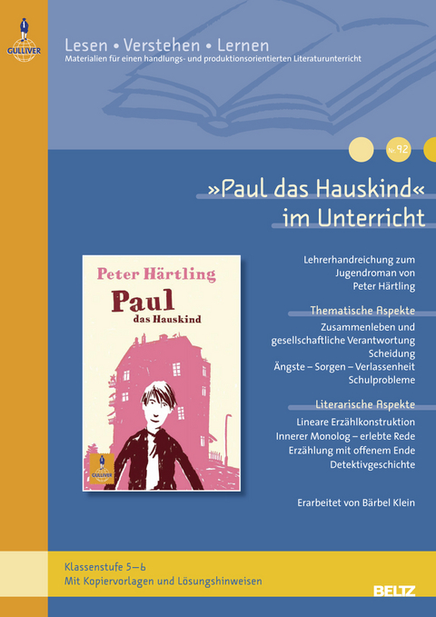 &raquo;Paul das Hauskind&laquo; im Unterricht - B&auml;rbel Klein