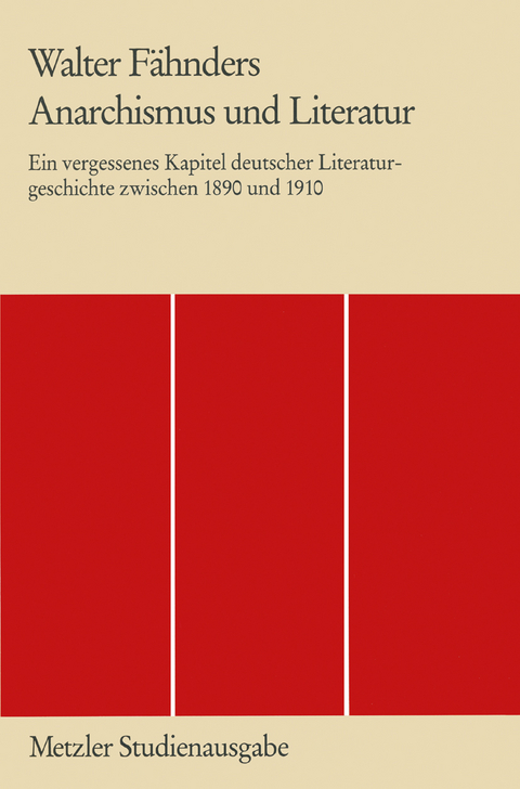 Anarchismus und Literatur - Walter F&auml;hnders
