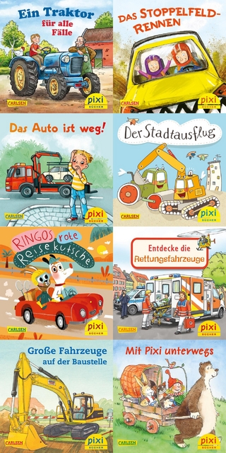 Pixi-8er-Set 247: Pixis bunte Fahrzeuge (8x1 Exemplar)