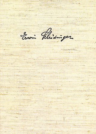 Erwin Schrödinger. Gesammelte Abhandlungen