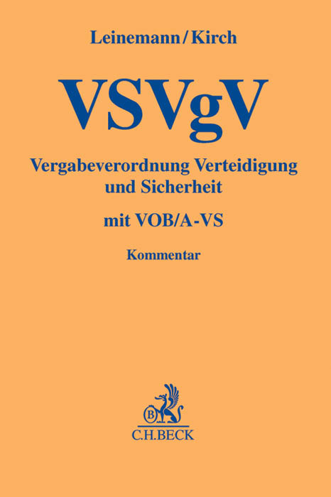 VSVgV Vergabeverordnung Verteidigung und Sicherheit - 