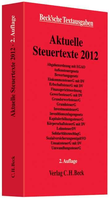 Aktuelle Steuertexte 2012