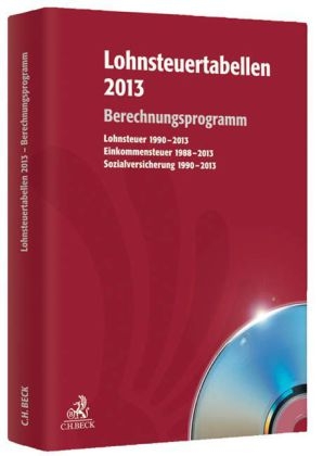 Lohnsteuertabellen 2013 CD-ROM